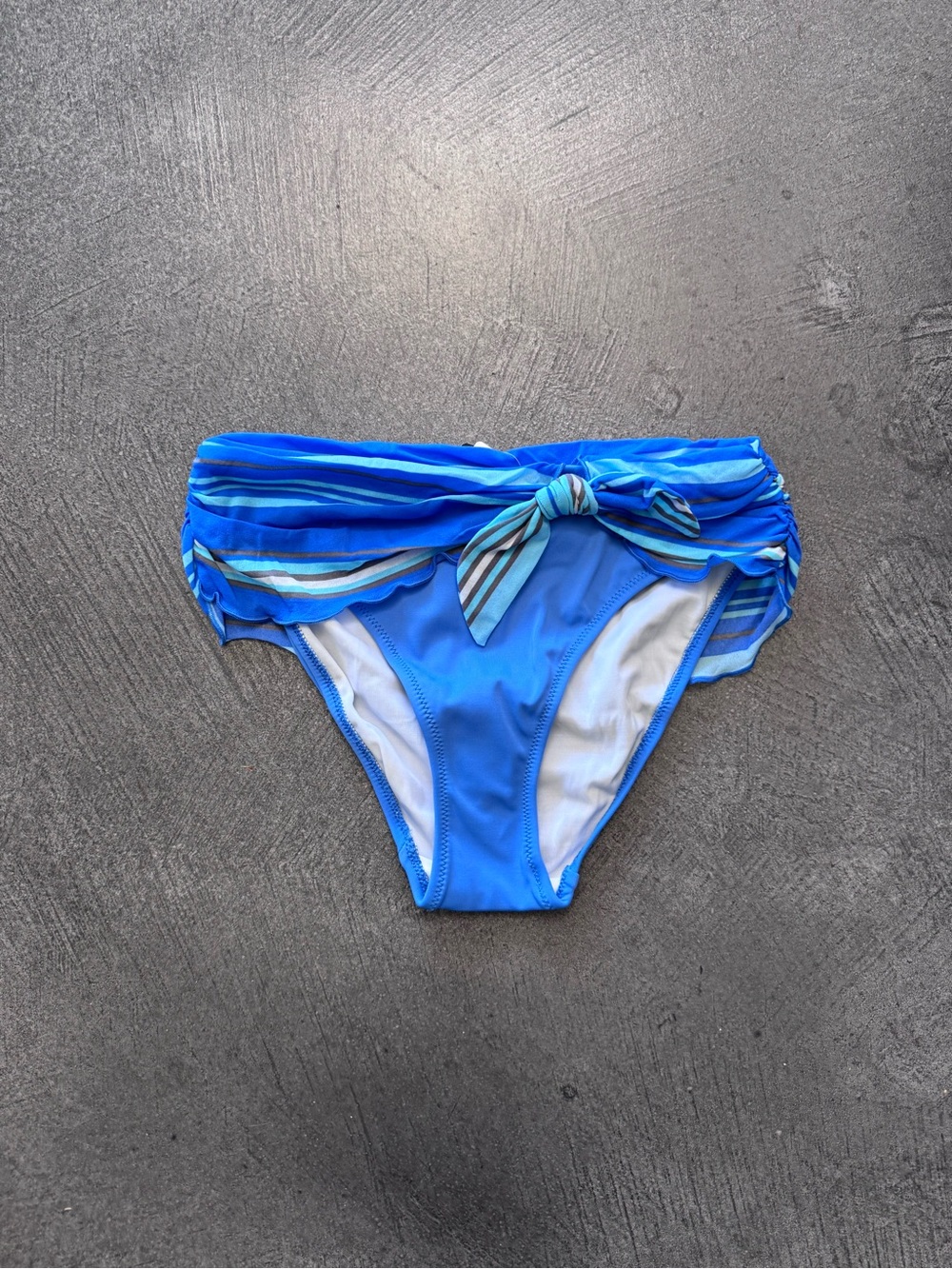 Fantasie Blue Striped Tie-Front Swim Bottoms